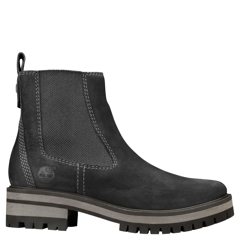 Botas Chelsea Feminino - Timberland Courmayeur Valley - ZYLAV0237 - Pretas